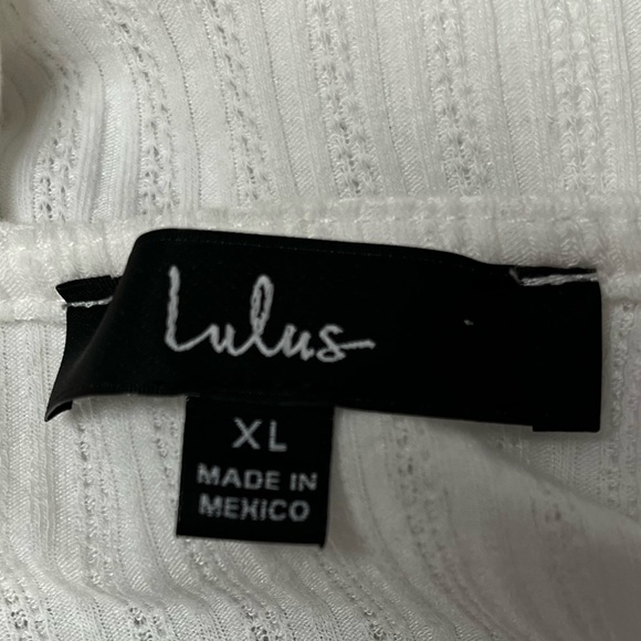 Lulus White Ribbed Knit Top - Picture 5 of 7